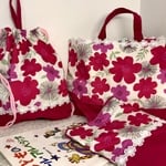 入園入学バックセット 北欧花柄 レッスンバック３点セット   入学準備 入園準備
