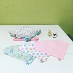 名入れ可能^_^幼児ダブルガーゼハンカチ3枚セットgirls   