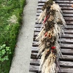 パンパスグラスのスワッグ