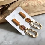 -COLOR-nail- チェック柄ビーズピアス（送料無料）