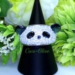 Swarovski パンダリング（ネイビー）