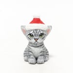 コルクのサンタ子猫・サバトラ