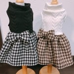 新作♡千鳥格子のワンピ♡色違いのカフェオレです
