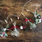 ドライフラワーガーランド☆。.:＊・゜クリスマス⭐