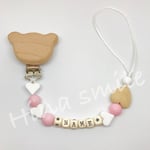おしゃぶりホルダー♡名前入り＊くま