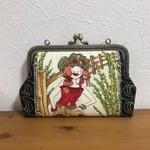 ロラライハリスの通帳がま口ポーチ