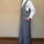 グレンチェックオールインワン