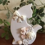 アロマストーン 花ねこ リボン
