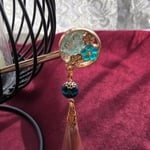 梅小窓のかんざし　緑色