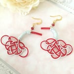 水引 ピアス  鶴の舞