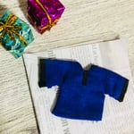 オビツ11ねんどろいどどーる  黒✖️青のシックなTシャツ