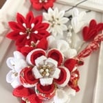 つまみ細工*梅の花飾り*~紅白~