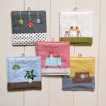 インテリア刺繍のコースター