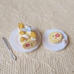 アルビノハリネズミ★動物クッキーのフルーツロールケーキセット