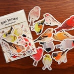 野鳥のフレークシール　アトリのなかま　鳥