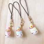 [みずいろ]ゆきんこ雪だるま ストラップ
