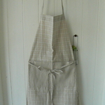 cotton/linenのシンプルエプロン