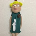 壁掛けティッシュ入れフサ子さん