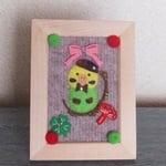 セキセイインコさんのＸｍａｓカラーインテリアフレーム(YG)