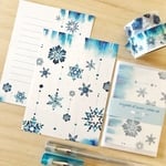 雪の結晶ミニレターセット