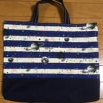  大きめ 人気 宇宙 プラネタリウム柄 レッスンバッグ 手提げ 絵本 入園入学 男の子 
