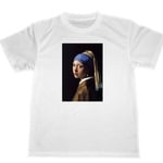 フェルメール ドライ   Ｔシャツ 真珠の首飾りの少女