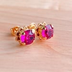 スワロフスキーのひと粒ピアス☆シンプル 一粒