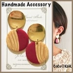 GOLD✖︎デザインプレートピアス K&K❤︎174