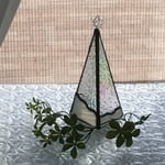 ステンドグラス　クリスマスオブジェ　クリアー