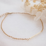 ［Special price］Mat gold stick anklet
