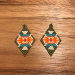 SALE☆オルテガ柄ピアス