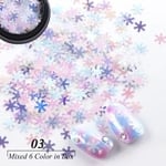 送料無料2018新作 クリスマス　雪の結晶184#-3　極薄レジン 封入 素材  / レジン液   /ネイル