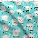 New 犬 犬柄 マルタはティファニーブルーin ハートがいっぱい