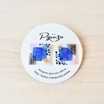 再再販!【大人気】オシャレ柄☆ブルー×ピンクスクエア