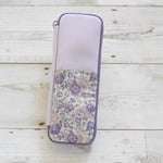 ＊slimフラットペンケース＊帆布＆halfリバティプリント（フェリシテ）