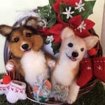 K様オーダー品（愛犬クリスマスリース）
