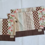 【オーダー品】いちごパッチ柄の３点セット