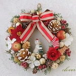 ねこサンタさんの、クリスマスリース♪