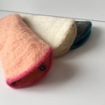 やわらかフェルトの眼鏡ケース(ピンク）