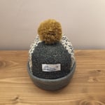 キッズ S ベビー ポンポン付き ニット帽 子供用＊スノーキー＊帽子 Sサイズ