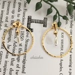 chiicha ？×！！パールフープピアス 2WAY