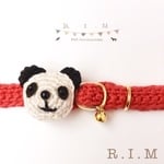 🐼コットンパンダの首輪🐼　3色　コットン首輪　★小型犬＆猫の首輪★