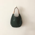 少し小さめoval bag *⚮* choucho グリーン色 dop生地使用 *⚮*