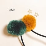 送料無料☆大人カラー☆ポンポンヘアゴム
