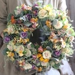SALE★葉牡丹とビオラのギャザリングリース
