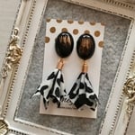 レオパード柄タッセル✱秋冬ピアス