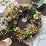 〔 automne 〕紫陽花とローズの秋を先取るフラワーリース 