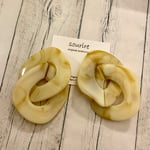 大ぶりダブルピアス⋆