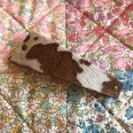 ホルスタイン柄ハラコバレッタ 大サイズ