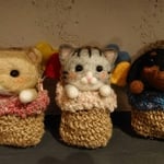 ＊um2810ne  様　オーダー商品 　麻かごに入った動物＊ 